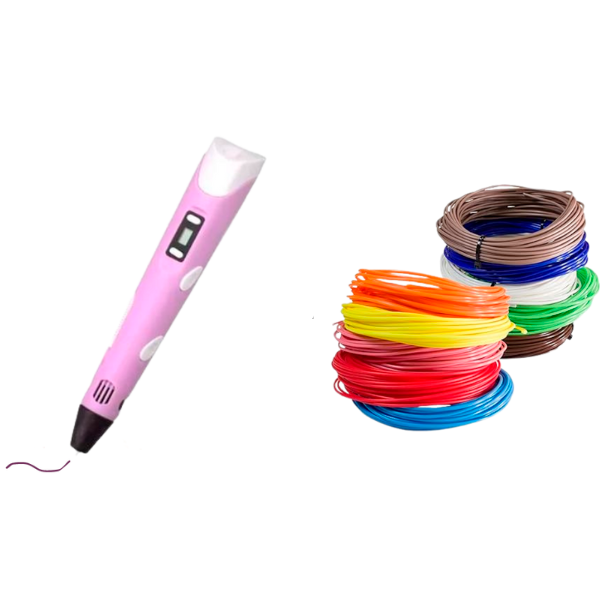 Kit Caneta 3d e 20 Filamentos | MadeiraMadeira