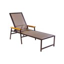 Ver imagem 2 de Kit com 2 Espreguiçadeiras para Piscina de Tela Sling Estrutura em Alumínio Encosto Reclinável + Mes