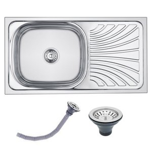 Cuba de Cozinha Gourmet Pia Aço Inox 75x40 Brinovar