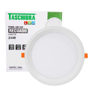 Ver imagem 2 de Kit 3 Painel de Led Redondo Embutir Recuado 24w Bivolt Taschibra 6500k Frio