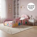 Ver imagem 1 de Cama Solteiro Infantil Princesa Rosa com Proteção Lateral Quarto Menina Moderna Completa