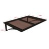 Toldo Fixo em Policarbonato Alveolar Bronze - 1,00m x 0,70m - 3