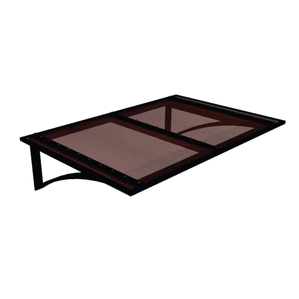 Toldo Fixo em Policarbonato Alveolar Bronze - 1,00m x 0,70m - 1