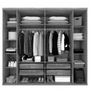 Ver imagem 2 de Guarda Roupa Casal 6 Portas 4 Gavetas Veneza Tcil Cinamomo/Off White