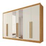 Guarda Roupas 6 Portas Alba Plus com Espelho 100% Mdf – Mademarcs - 2