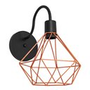 Ver imagem 5 de Kit 5 Arandela Diamante Poptem 1 Lampada Cobre 29cm