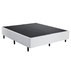 Base Cama Box Casal Branco 138x188