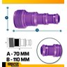 Jogo Conectores Macho Plástico Rosca Externa 1/2 E 3/4 05un - 3