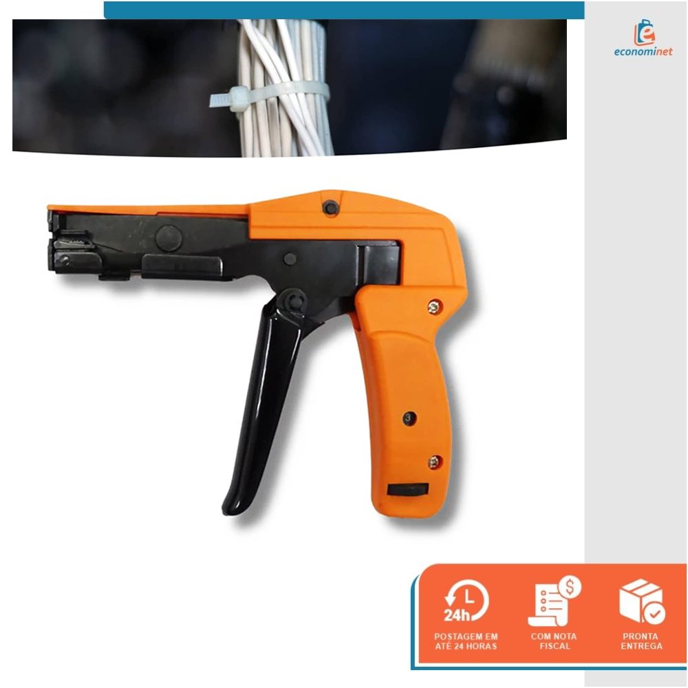 Pistola para Abraçadeira de Nylon Organização de Cabos Corte Automático 2,2 a 4,8mm - Starfer - 6