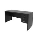 Ver imagem 2 de Kit Escritório com Mesa e Estante Multiuso Preto - Tecno