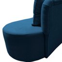 Ver mais imagens de Sofá 3 Lugares Orgânico Curvo Madrid 180cm Bouclé Azul