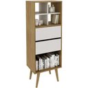 Ver imagem 1 de Estante E1716 2 Gavetas Tecnomobili Natural/off White Natural/off White