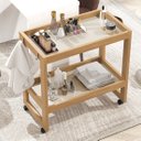 Ver imagem 3 de Carrinho Multiuso com Rodizios e Prateleira Ambientes Lola - Cores - Comprar Moveis em Casa: Perola