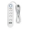 Extensão Tomada Filtro de Linha 4 Tomadas + 3 Usb Proteção e Carga Rápida 2500w - 1