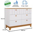 Ver imagem 6 de Cômoda Infantil Estilo Retrô 6 Gavetas 100% Mdf