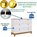 Ver imagem 5 de Cômoda Infantil Estilo Retrô 6 Gavetas 100% Mdf