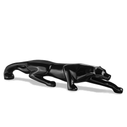 Escultura Pantera Ataque Grande, Jardim e Piscina 150 Cm:preto Brilho - 1