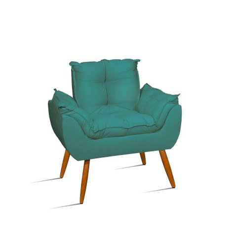 Poltrona Opala Decoração Azul Turquesa