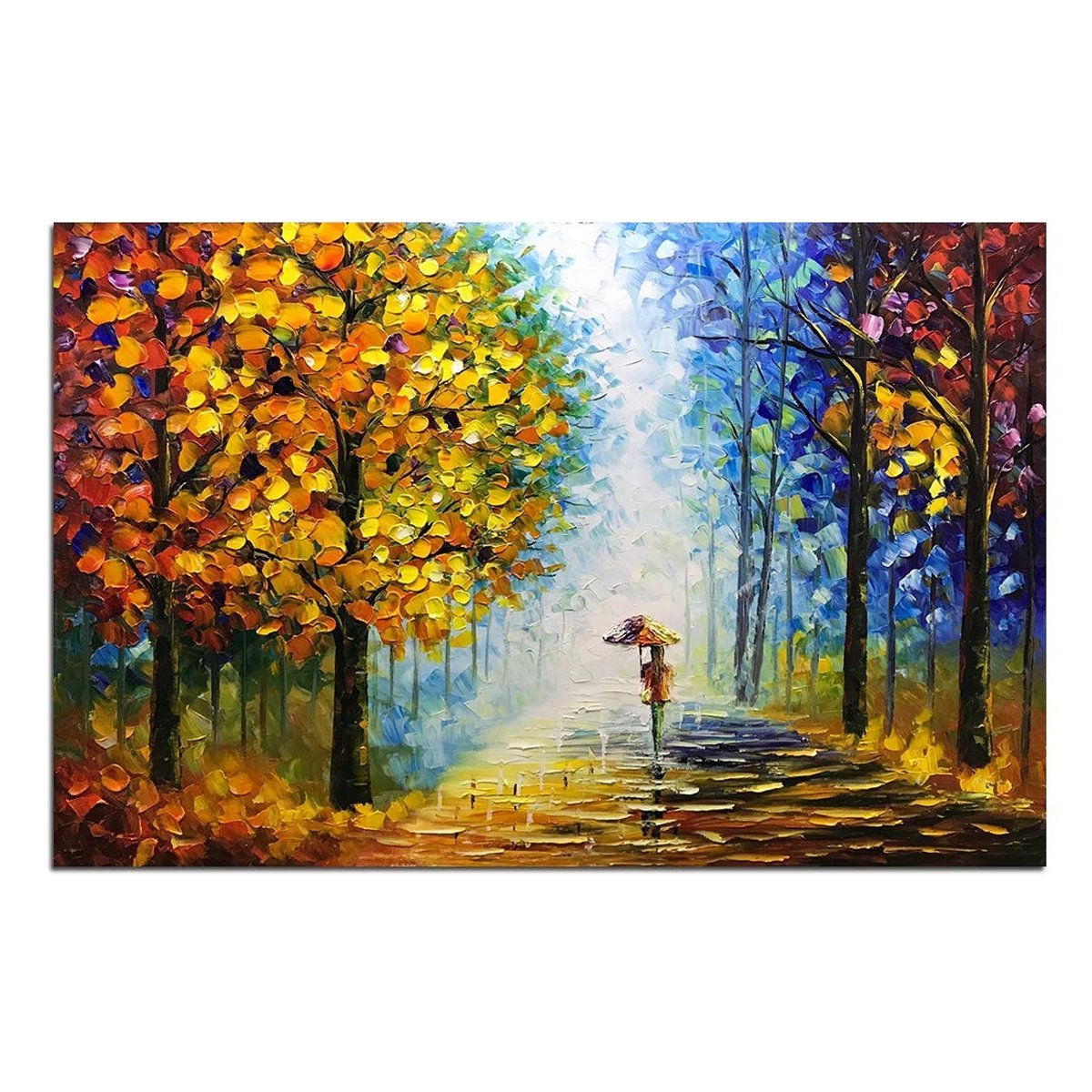 Quadro Pintura Tela moderna sol linda direção caminha 5256: 100cm (A) x 150cm (L) - 2