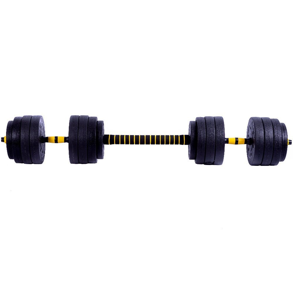 Halteres Anilha Barra Kit Musculação Peso Academia 30kg Yangfit - 6