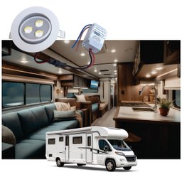 Spot de Led 3w Branco Quente 12v 24v para Motor Home Trailer - 3