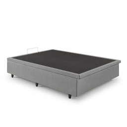 Cama Box Baú Viúva 120x203x42cm Corino Linho com Pistão a Gás - 11