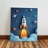 Kit 3 Quadro Decorativo Galáxia Astronauta Infantil Criança Qualidade Premium Moderno 40x28cm - 5