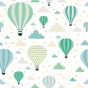 Ver imagem 2 de Papel de Parede Adesivo Infantil Balão Verde - 3,5m