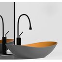 Ver imagem 3 de Cuba Apoio Evier Milano Matte Orange Gray Lavabo Banheiro