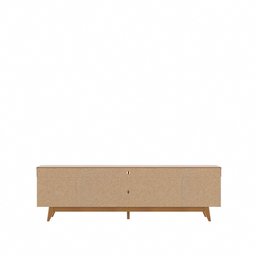 Rack para TV até 75 Polegadas Clint ST (220cm) - Off White/Natural - 7