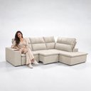 Ver imagem 4 de Sofá de Canto Apolo 2,80m com Chaise Esquerda Retrátil Reclinável Apolo Casa