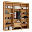 Ver imagem 2 de Guarda Roupas 2,10 MDF 6 Portas Milão Fenix Branco
