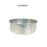 Kit 2 Formas Redondas Para Torta e Bolo Com Fundo Fixo 15x5 - 3