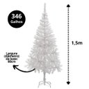 Ver imagem 3 de Árvore de Natal Pinheiro Suíço Branco Luxo Premium 346 Galhos 1,50m - Master Christmas