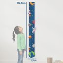 Ver imagem 3 de Adesivo Parede Régua Crescimento Astronauta Foguete Meteoro Ets