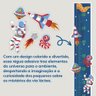 Adesivo Parede Régua Crescimento Astronauta Foguete Meteoro Ets - 5