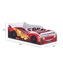 Ver imagem 3 de Cama Quarto Infantil Carro com Colchão Vermelho