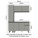 Ver imagem 4 de Armário de Cozinha Completa 160cm Nice Madesa