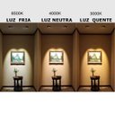 Ver imagem 4 de Luminária Pendente Retangular 125cm Preto + 1 Lâmpada TuboLED 18w - Branco Quente 3000k