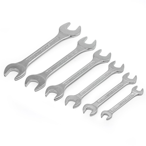 Kit Jogo de Chave Fixa de Boca em Aço Cromado com Suporte