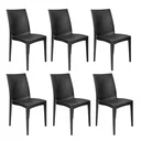 Ver imagem 1 de Kit 6 Cadeiras Rattan Preto