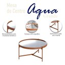 Ver imagem 2 de Mesa de Centro Ambiente Aqua Grande com Espelho Cobre - Imcal