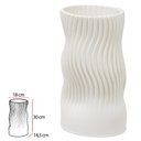 Ver imagem 2 de Vaso Decorativo Ceramica 3d (branco) Torcido 30cm