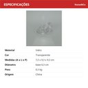 Ver imagem 2 de Queijeira e Manteigueira de Vidro Transparente 7x9x9cm Tampa Servir Mesa Queijo