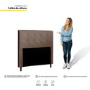Ver imagem 3 de Cabeceira Cama Box Casal Queen Luna 160cm Corano Marrom - Abmaza