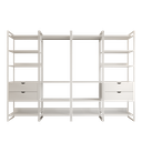 Ver imagem 2 de Quatro Modulos para Closet Industrial Ferro Branco Tampo Branco