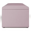 Ver imagem 2 de Kit Cabeceira Cama Box Casal Queen 160cm com Calçadeira Baú Dália W01 Suede Rosê - Lyam Decor
