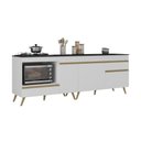 Ver imagem 1 de Kit Balcão Cozinha para Cooktop/forno 105cm e Balcão 120cm Veneza Multimóveis Mp2289
