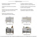 Ver imagem 3 de Kit Balcão Cozinha para Cooktop/forno 105cm e Balcão 120cm Veneza Multimóveis Mp2289