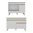 Ver mais imagens de Kit Balcão Cozinha para Cooktop/forno 105cm e Balcão 120cm Veneza Multimóveis Mp2289